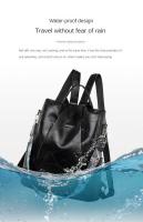 Mochila de Cuero Suave Casual para Mujeres Impermeable, Resistente al Desgaste, Antirrobo con Patrones de Parche Bolsa de Hombro Grande con Lining de Dacron - details 23