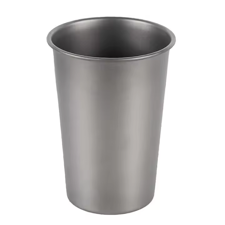 Copas de cerveza de titanio para acampar, villas turísticas, pícnics al aire libre, equipo VIE, utensilios de cocina duraderos para senderismo, 500ml - 1