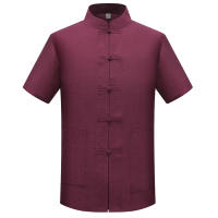 Ropa de estilo chino para hombre, pantalones masculinos con cuello levantado Hanfu - details 1