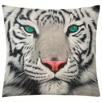 1 Funda De Almohada Con Diseño De Tigre De Animales, Funda De Lino nórdico Para Sofá De Sala De Estar - details 6
