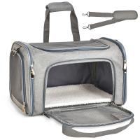 Bolsa transportadora para perros, mochila lateral suave, transportadores para mascotas y gatos, bolsas de viaje para perros, transporte aprobado por aerolínea para perros pequeños y gatos salientes - details 3