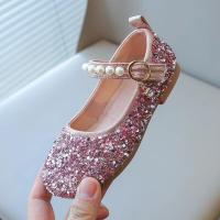 Zapatos de cuero con diamantes de imitación brillantes para niñas, zapatos de cristal para niñas, zapatos planos de vestir para niñas, fiesta de boda, perlas, abalorios ostentosos - details 24