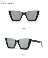 Toyear-gafas de sol estilo ojo de gato para mujer, de estilo Vintage lentes de sol, de marca de lujo, de diseñador, Punk, a la moda, Sexy - details 16