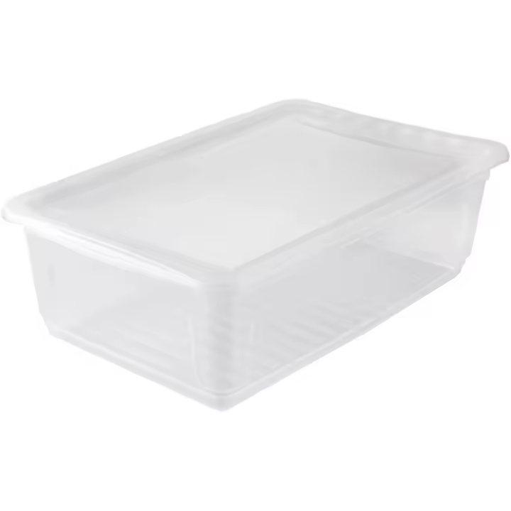 Cajas de almacenaje, Natural Transparente, 59 x 39 x 18 cm KEEEPER - 1