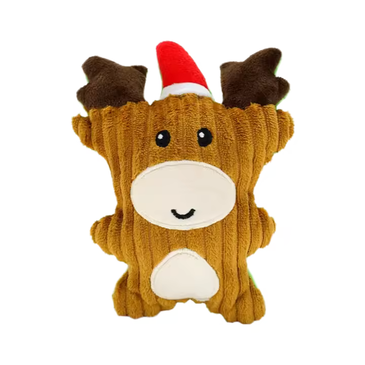 Juguete de Peluche para Mascotas Navideñas Producido de Sonidos, Masticable, Alivio del Aburrimiento para Perros y Gatos - 1