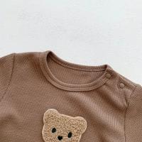 Nuevo en Verano Monos de Manga Corta para Niños y Niñas Parche de Gofre Monos para Recién Nacidos - details 12