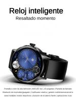 2024 Reloj Inteligente Hombres Mujeres, Smartwatch con Llamada Bbluetooth, Pantalla AMOLED de 1,43