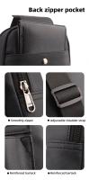 Bolso de pecho Simple de gran capacidad para hombre, riñonera informal impermeable para hombre, bolso multifuncional para teléfono móvil de estilo coreano para niños - details 14
