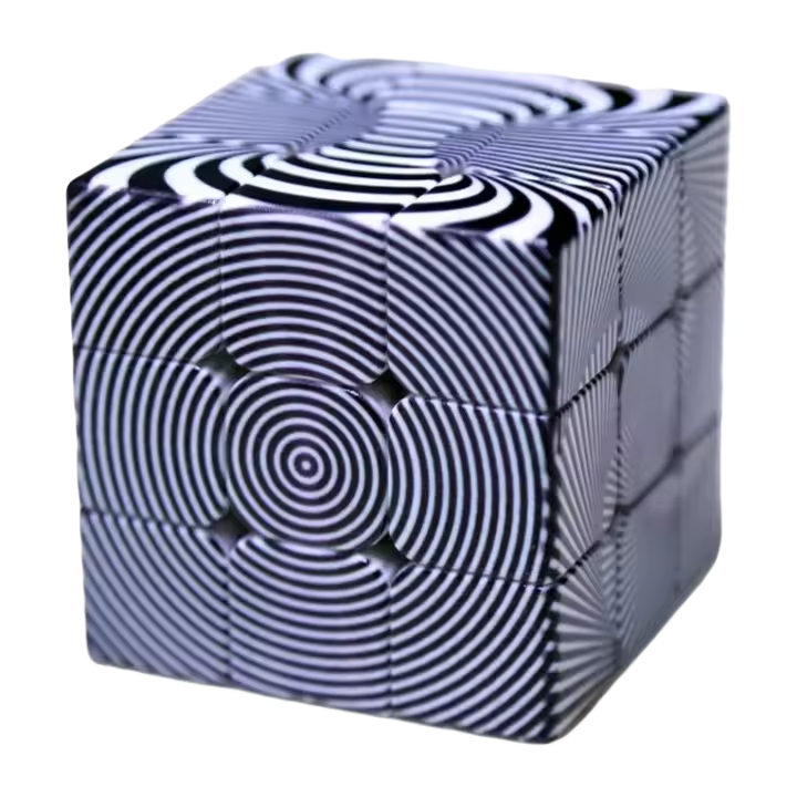Cubo Mágico 3x3x3 Personalizado Juguete Educativo De Alivio Del Estrés Para Niños Y Adultos Material Plástico Magnético - 1