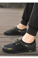 Traceway zapatos de los hombres de verano de la moda versátil antideslizante transpirable ligero zapatos de los hombres de gran tamaño 48 malla hueco 47 zapatos casuales - details 11