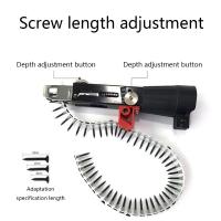 Taladro eléctrico inalámbrico herramienta de carpintería con cadena automática para tornillos de alta rendimiento ajustable en longitud y profundidad - details 2