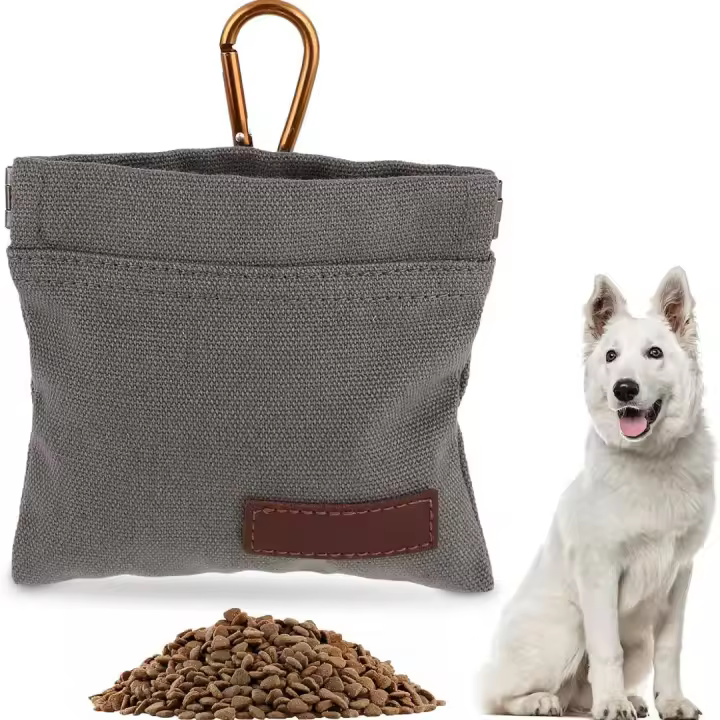 Bolsa de golosinas portátil para entrenamiento de perros, dispensador de comida para perros, bolsa de viaje para cachorros, manos libres - 1