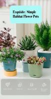 ETA de plástico grande de resina cerámica de imitación simple nórdica, ETA de plantación y horticultura - details 1