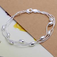 Pulsera de plata de ley  de alta calidad para mujer, cadena multiestilo para fiesta de boda, regalo de joyería hermosa - details 6
