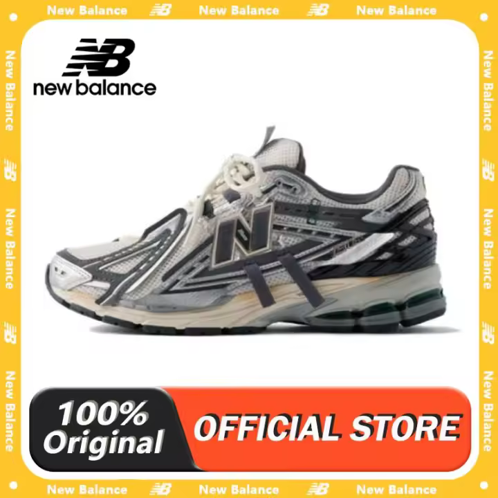 【100% original】 NB 1906R Zapatillas deportivas blancas Sier verdes M1906AD apliques LETEN - 1