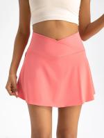 Falda de tenis plisada con bolsillos para mujer, pantalones cortos, faldas atléticas, faldas cruzadas de cintura alta para gimnasio, Golf, faldas deportivas de entrenamiento - details 47
