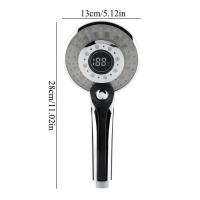 Cabezal de ducha LED con Control Digital de temperatura, rociador de ducha con 3 modos de pulverización, filtro de ahorro de agua con luz LED, ahorro de Ducha - details 13