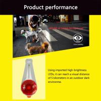 Luz de Noche para Perros Collar con Luz LED Recargable por USB Suministro de Seguridad para Mascotas Colgante de Reflejos Anti-Perdido - details 3
