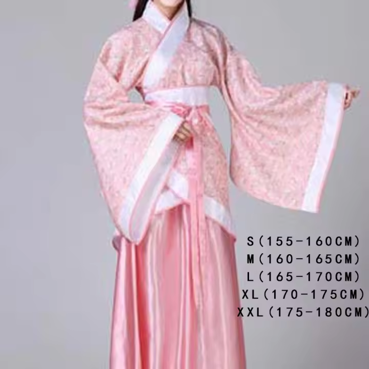 Vestido de Cosplay de rendimiento, falda China Hanfu, Dinastía Han Tang, bordado de flores, vestido chino antiguo, disfraces de escenario - 1