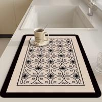 Almohadillas para lavavajillas, alfombrilla absorbente para secado de máquinas de café, almohadillas aislantes, alfombrilla de drenaje antideslizante, estilo Simple, sin lavado, mantel para mesa, taza - details 6