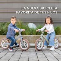 Bicicleta Sin Pedales LANSER, Bici Niño 2 Años, Bicicleta Equilibrio, Desde 2 hasta 6 años, Ultraligera, Sillín Ajustable, Beige - details 14