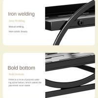 Soporte Circular de baño de oro negro, estante de almacenamiento para el cuidado de la piel, estante para cosméticos, organizador de maquillaje para dormitorio, ahorro de espacio - details 5