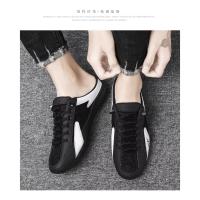 2025 Moda Hombres Nuevo Estilo Lat-suela Salvaje De Fondo Plano Verano Sección Delgada Baotou Medias Zapatillas - details 4