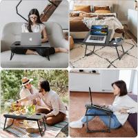 Mesa de Escritorio Plegable Pequeña Ideal para Portátil, Escritura Muebles y Organización - details 2