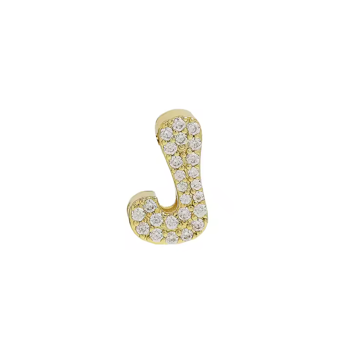 Pulseras personalizadas con 26 letras en inglés, pulseras con nombre de circonita de cristal, pulseras con letras deslizantes DIY, joyería de cumpleaños - 1