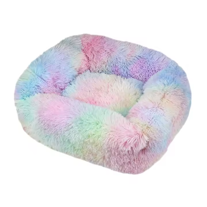 Cama de Mascotas de Peluche Cálida para Invierno Tamaño Rectangular Pequeño Mediano Grande - 1