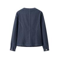 Chaqueta Casual para Mujer Más Vendida de Otoño/Invierno 2025 con Bolsillos Simples y Diseño Decorativo, Combinar con Pantalones de Mezclilla Cómodos. - details 2