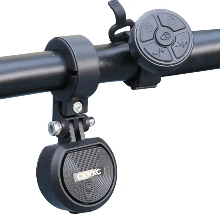 Campana electrónica para bicicleta de 120dB, Trompeta de sirena para bicicleta eléctrica, alarma remota inalámbrica, bocina eléctrica IP66, resistente al agua, Conducción Segura - 1
