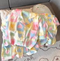 Pijama de Perro Feliz 2025 Algodón Nuboso Manga Corta Moda de Verano de Alta Gama para Mujeres - details 17