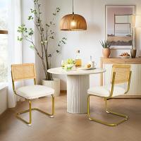 Juego de Comedor Moderno de Metal Estable y Espacioso Sillas de Cocina con Patas de Metal - details 1