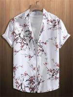Camiseta de Verano de Playa Hawaiiana Estampado de Denim 3D para Hombres Manga Corta Transpirable - details 4
