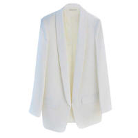Blazer ajustado con solapa para mujer, color negro, Primavera - details 11