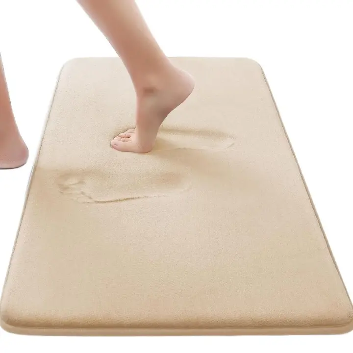 Alfombra de Baño Antideslizante Súper Absorbente Gruesa, Duradera, Lavable, Secado Rápido para Duchas y Dormitorios - 1