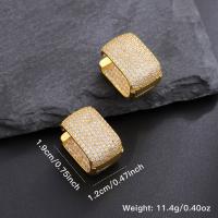 Pendientes de doble capa con microincrustaciones para mujer, aretes ligeros de lujo de alto sentido, diseño único de nicho, nuevo temperamento, moda - details 11