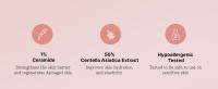 centella asiatica hypoallergenic regenerate damaged skin improve hydration elasticity sensitive skin