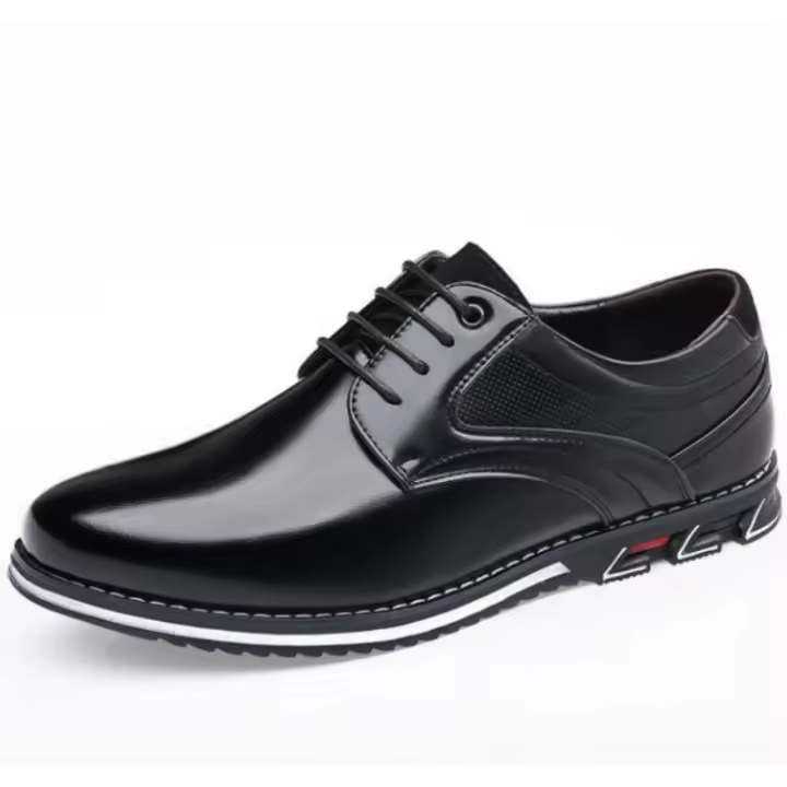 Zapatos casuales de cuero para hombres, gran tamaño de cuatro estaciones, novedad de 2025 - 1