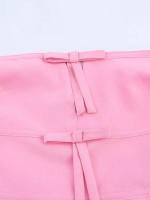 Camisetas sin mangas sexis de verano para mujer, moda 2025, color liso, hombros descubiertos, sin tirantes, ropa elegante con lazo para calle para mujer - details 2