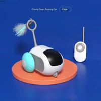 ATUBAN Wireless Gravity Sports Car Remote Control Electric Cat Toy Tease Cat Stick Pet Supplies,Party and for Cat Funny Toy - details 0