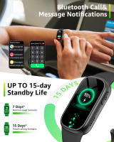Reloj inteligente B7 para hombre y mujer, pulsera con Bluetooth, llamadas, control del ritmo cardíaco, deportes, pantalla táctil completa, para teléfono ios y Android, 2024 - details 15