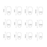 Esmalte de uñas postizas brillantes de 24 piezas, material seguro para resaltar las manos delicadas - details 3