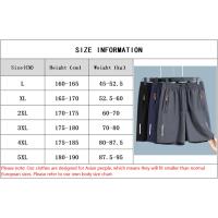 Pantalones Cortos de Playa de Seda de Hielo Ultra Delgados Ropa Deportiva Casual para Hombres en Verano Secado Rápido Talla Suelta Estilo Gimnasio - details 1