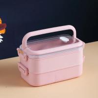 Fiambrera Portátil de Paja de Trigo Contenedor de Almacenamiento para Niños - details 1