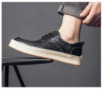 Las nuevas suelas de plataforma para hombre son zapatos de cuero casuales, versátiles y a la moda. - details 14