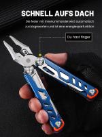 Alicates de Emergencia 14-en-1 Herramienta Multiusos Plegable Cortadores de Pijamas Tijeras - details 4
