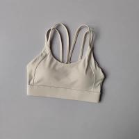 Sujetador deportivo para mujer, Push Up, acolchado, ajuste, entrenamiento para correr, entrenamiento, sujetadores de Yoga, Tops cortos cruzados en la espalda, ropa interior deportiva - details 13