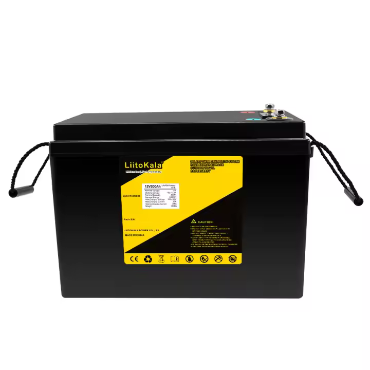 LiitoKala 12V 200Ah Lifepo4 Paquete de Celdas LCD Litio Hierro Fosfato Batería para Barco Motor Eléctrico Inversor - 1
